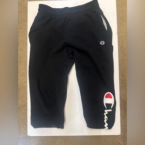 Champion Black Joggers with Logo